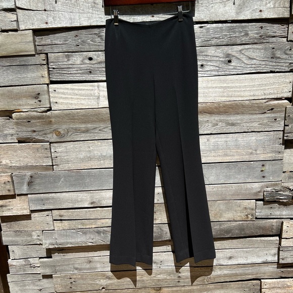 🌻Theory "Admiral Crepe" substantia Black Flare Pants Size 4 - Picture 3 of 12